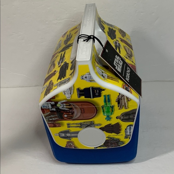 Star Wars 4 Qt Insulated Playmate Cooler Mini Toy Box Action Figures NWT - Picture 6 of 14